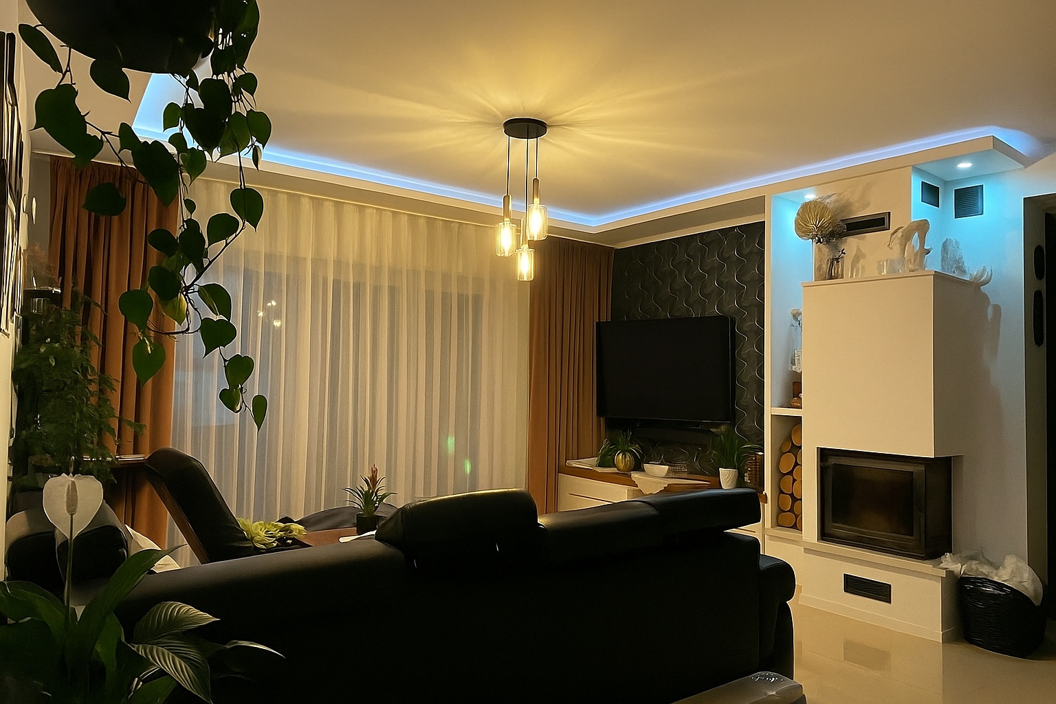 Moderne wand gladmaken & spuitverven en keuken